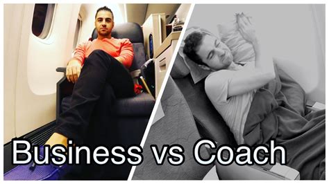 coach vs business class airline.